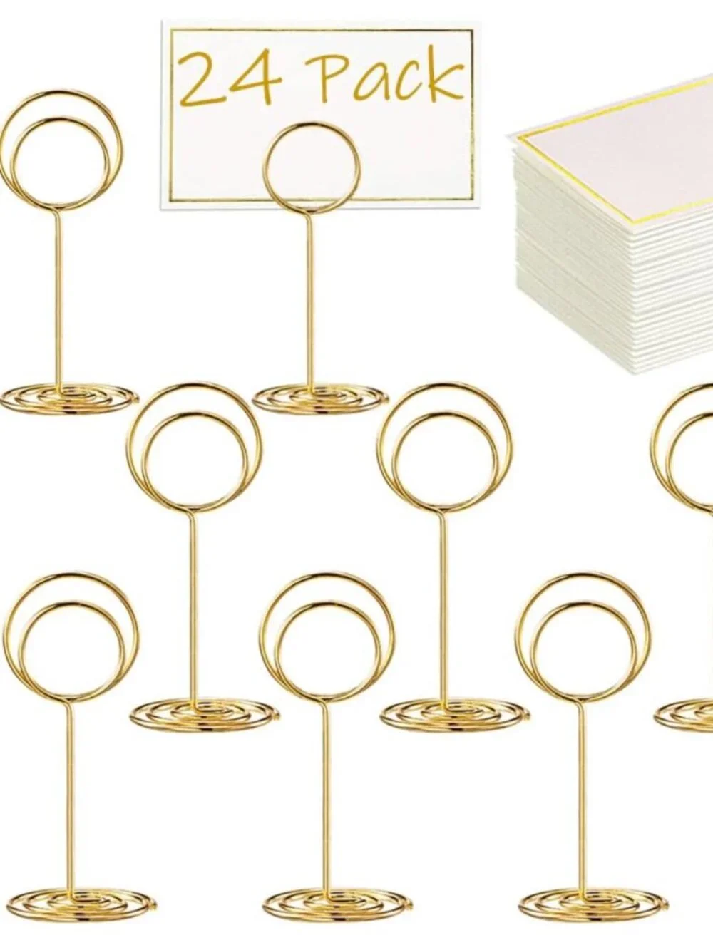 Table number holders + place cards